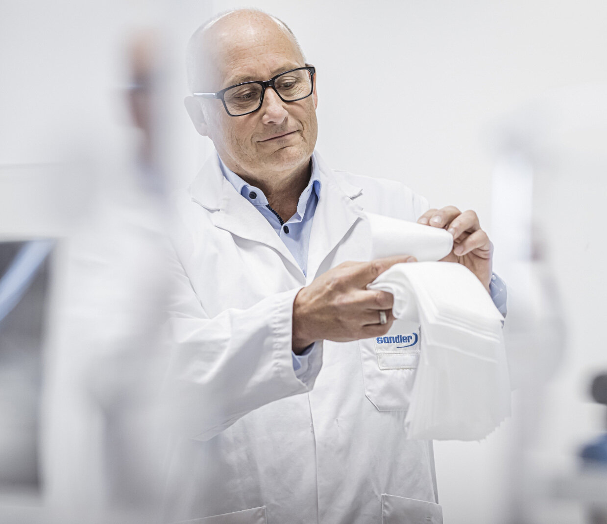 Man with nonwoven | Sandler Group