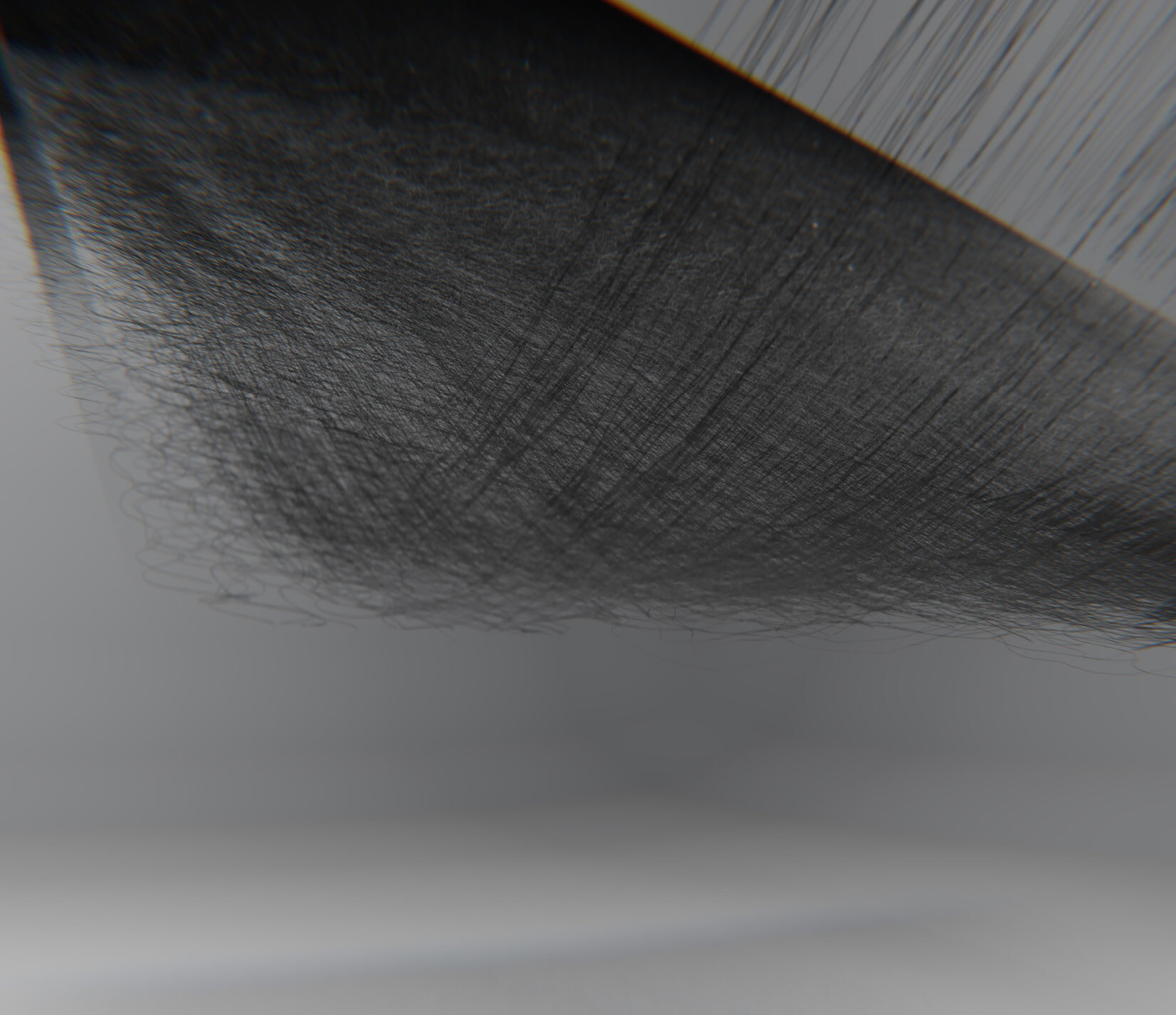 Close-up of a meltblown nonwoven fabric