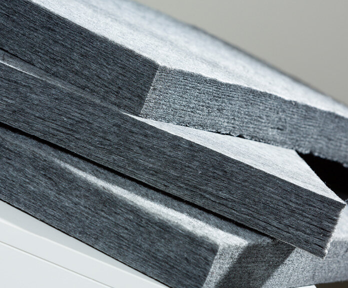 Needlepunch-Vliesstoffe gestapelt