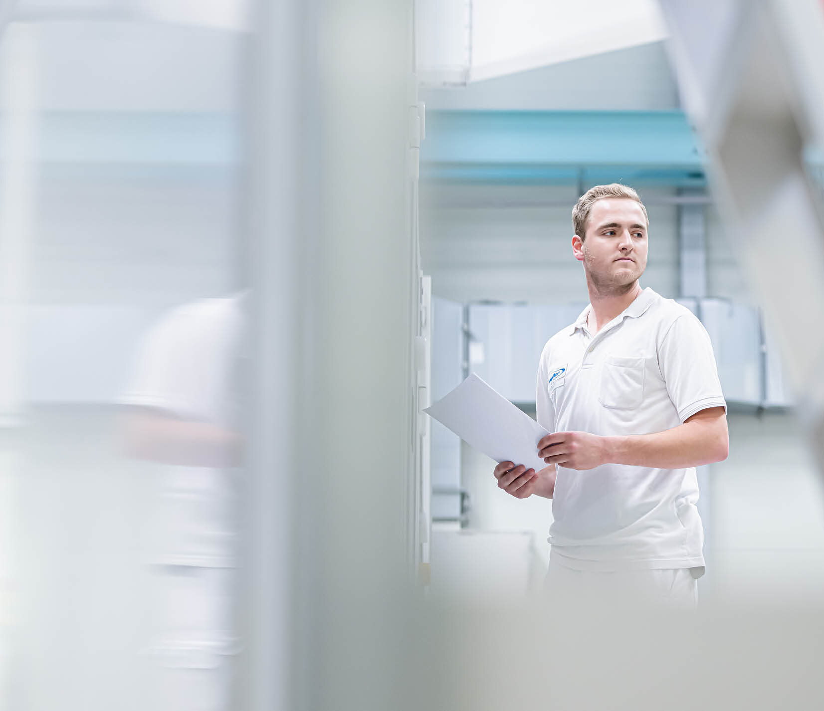 Mitarbeiter in der Produktion bei Sandler