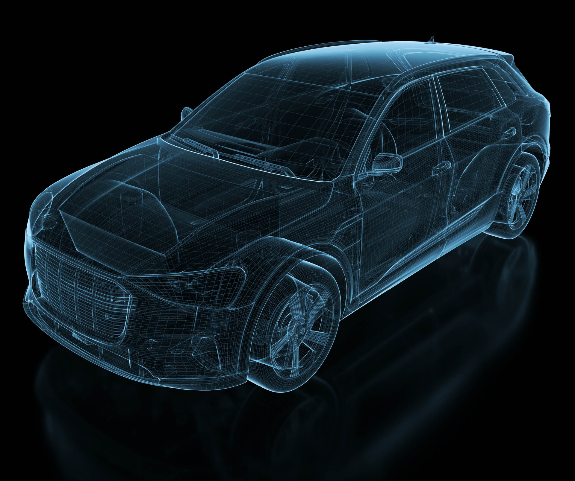 finexus | Technical drawing of a passenger car | Sandler Group 