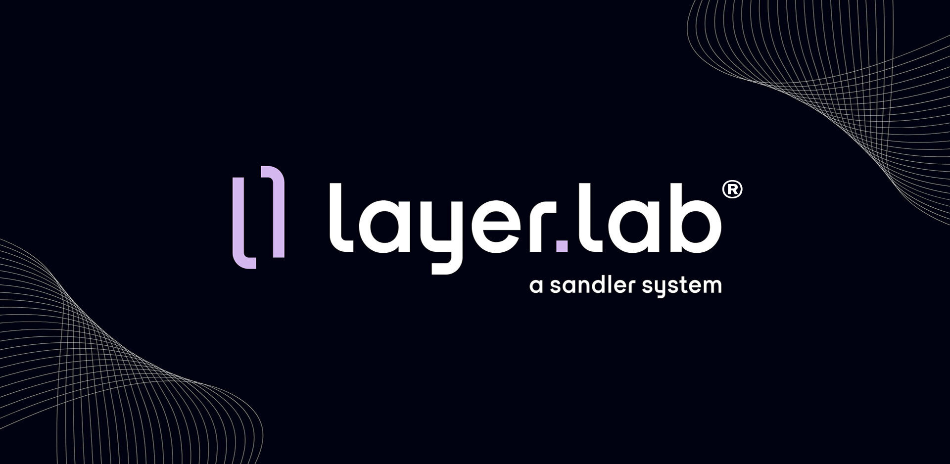layer.lab-Logo in Weiß auf schwarzem Hintergrund | Sandler Group